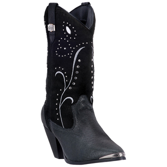 Dingo Women's Ava Pigskin Leather Fashion Boots - Black